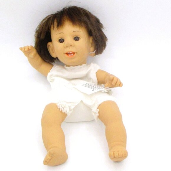 GI Go Dolls Set if 2 Expressions Smile Beanbag -Baby Paci Blue Eyes Vnyl 9" - Picture 4 of 8